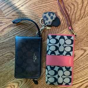 Two Coach Wristlets